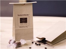 Kraft paper coffee bag with tin tie